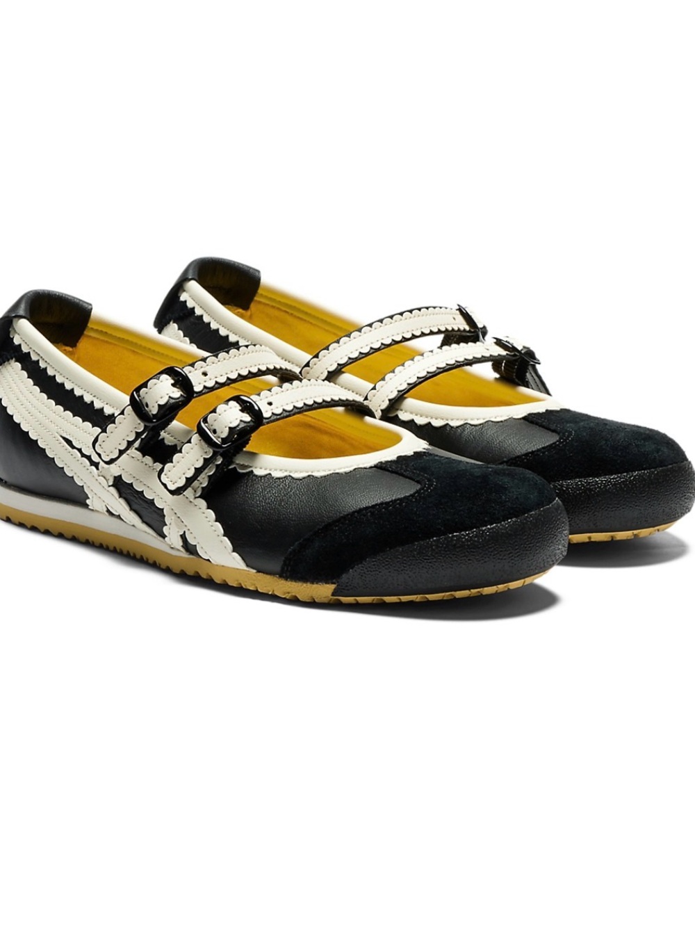 Brand new authentic ONITSUKA Tiger MEXICO 66 TGRS Black and White Mary Janes